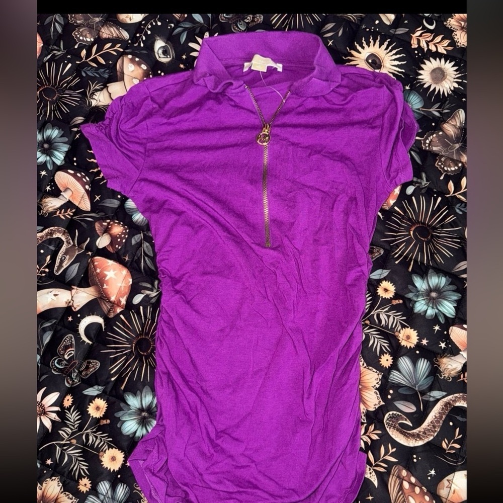 Michael Kors Ruffled Top with Zipper! Size Small NWT!